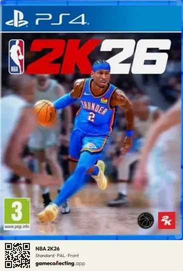 NBA 2K26 PlayStation 4, PAL box front
