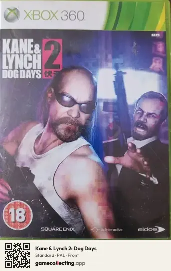 Kane & Lynch 2: Dog Days Xbox 360, PAL box front