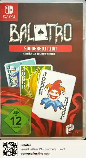 Balatro Nintendo Switch, Germany box front