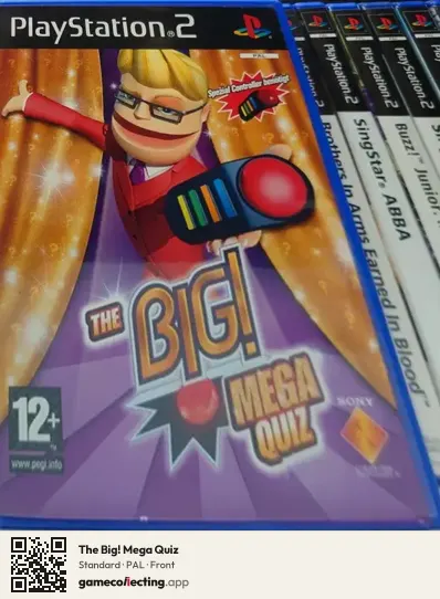 The Big! Mega Quiz PlayStation 2, PAL box front