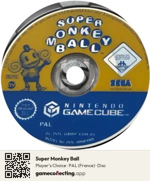 Super Monkey Ball Nintendo GameCube, PAL disc