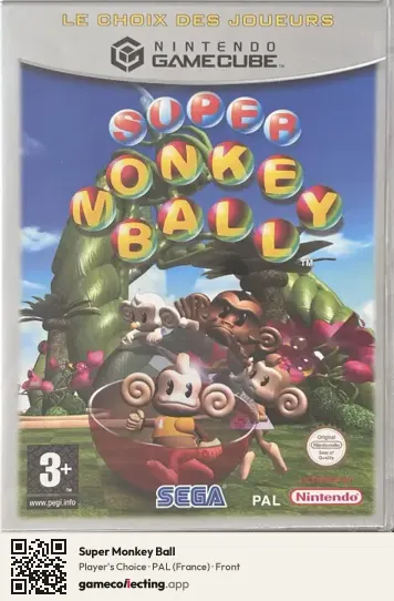 Super Monkey Ball Nintendo GameCube, France box front