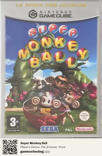 Super Monkey Ball Nintendo GameCube, France box front