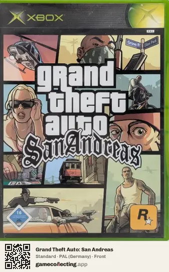 Grand Theft Auto: San Andreas Xbox, Germany box front