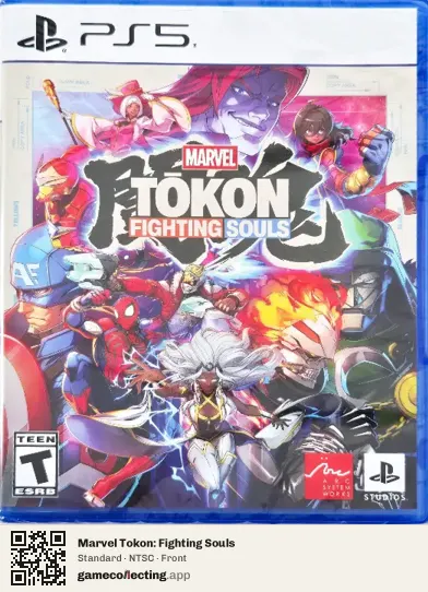 Marvel Tokon: Fighting Souls PlayStation 5, NTSC box front