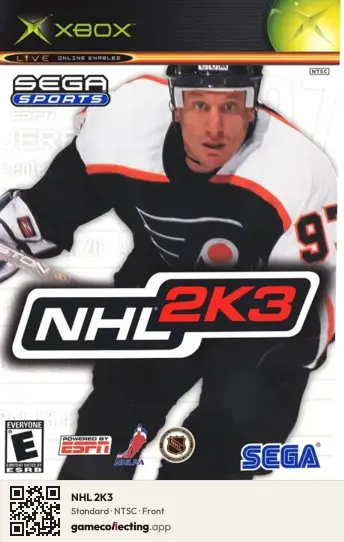 NHL 2K3 Xbox, NTSC box front