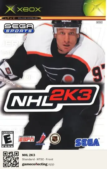 NHL 2K3 Xbox, NTSC box front