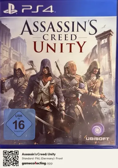 Assassin's Creed: Unity PlayStation 4, Germany box front