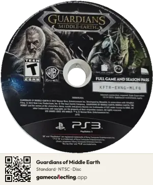 Guardians of Middle Earth PlayStation 3, NTSC disc