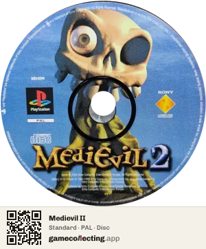 Medievil II PlayStation, PAL disc