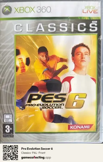 Pro Evolution Soccer 6 Xbox 360, PAL box front