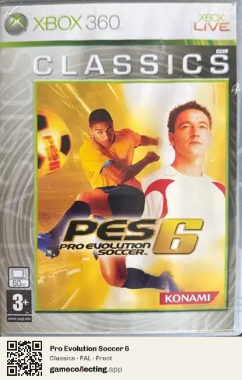 Pro Evolution Soccer 6 Xbox 360, PAL box front