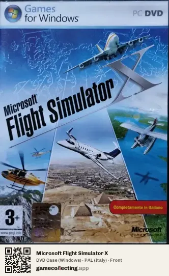 Microsoft Flight Simulator X Computer, Italy box front