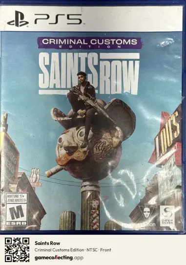 Saints Row PlayStation 5, NTSC box front