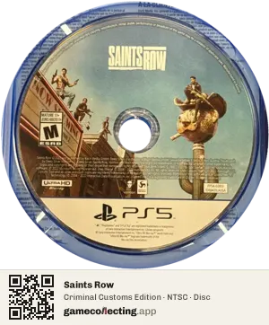 Saints Row PlayStation 5, NTSC disc