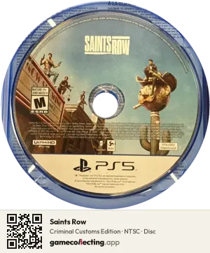 Saints Row PlayStation 5, NTSC disc