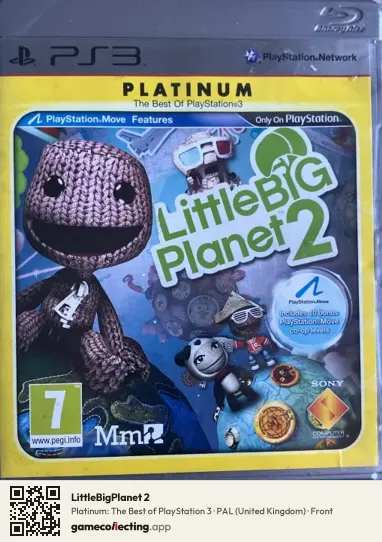 LittleBigPlanet 2 PlayStation 3, United Kingdom box front