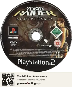 Tomb Raider: Anniversary PlayStation 2, PAL disc