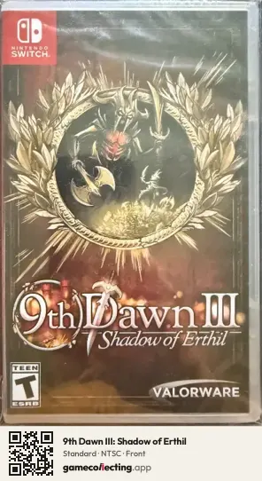 9th Dawn III: Shadow of Erthil Nintendo Switch, NTSC box front