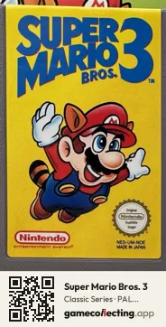 Super Mario Bros. 3 Nintendo Entertainment System, PAL cartridge label