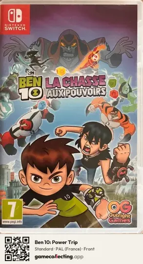Ben 10: Power Trip Nintendo Switch, France box front