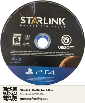 Starlink: Battle for Atlas PlayStation 4, NTSC disc