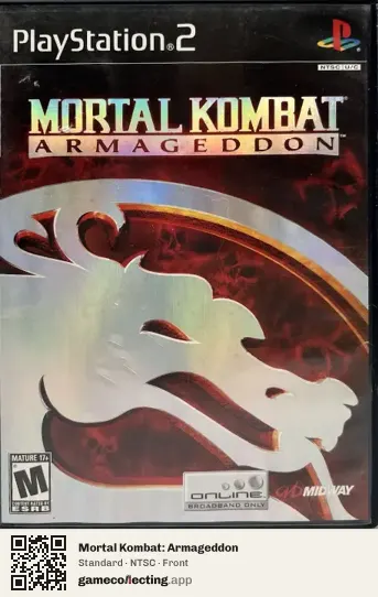 Mortal Kombat: Armageddon PlayStation 2, NTSC box front