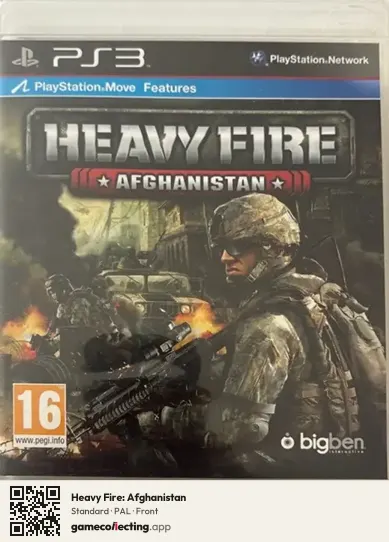 Heavy Fire: Afghanistan PlayStation 3, PAL box front