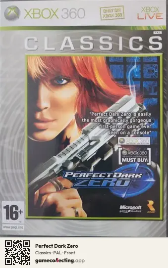 Perfect Dark Zero Xbox 360, PAL box front