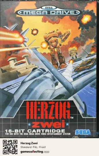 Herzog Zwei Sega Mega Drive / Genesis, PAL box front