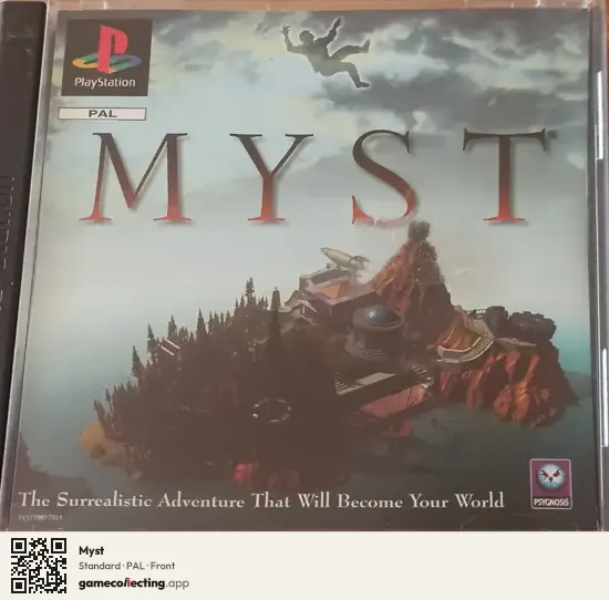 Myst PlayStation, PAL box front