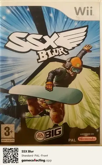 SSX Blur Nintendo Wii, PAL box front