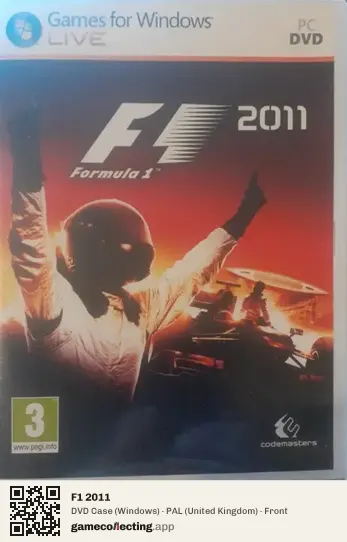 F1 2011 Computer, United Kingdom box front