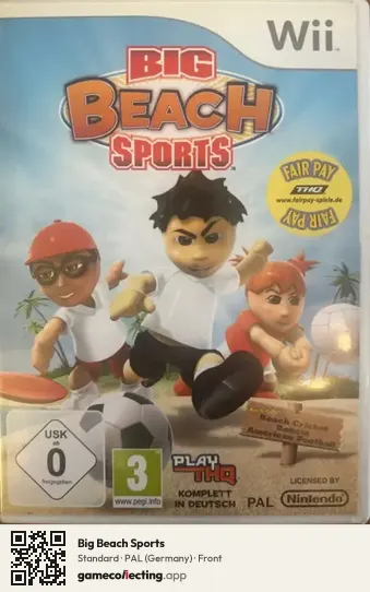 Big Beach Sports Nintendo Wii, Germany box front
