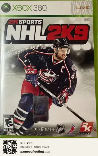 NHL 2K9 Xbox 360, NTSC box front