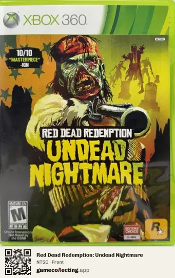 Red Dead Redemption: Undead Nightmare Xbox 360, NTSC box front