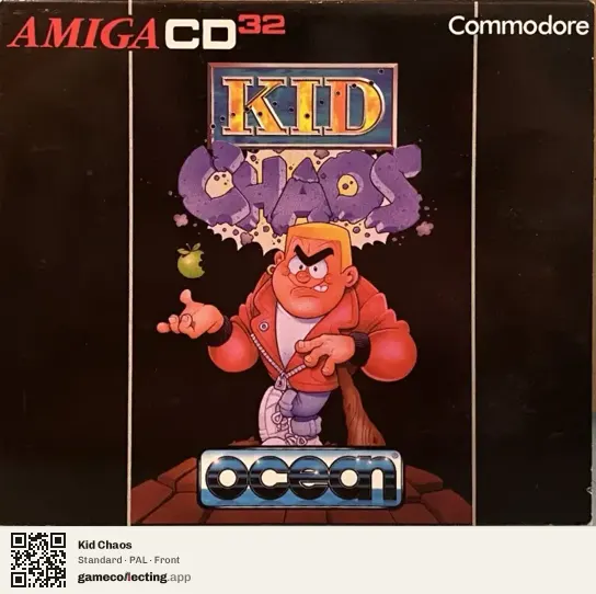 Kid Chaos Amiga CD32, PAL box front