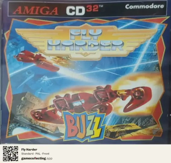 Fly Harder Amiga CD32, PAL box front