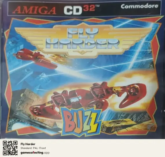 Fly Harder Amiga CD32, PAL box front