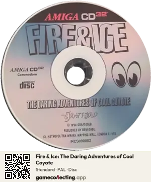 Fire & Ice: The Daring Adventures of Cool Coyote Amiga CD32, PAL disc