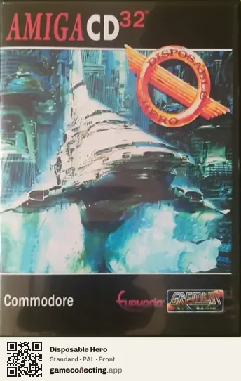 Disposable Hero Amiga CD32, PAL box front