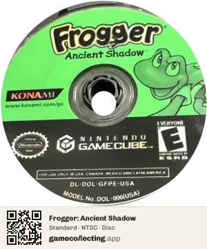 Frogger: Ancient Shadow Nintendo GameCube, NTSC disc