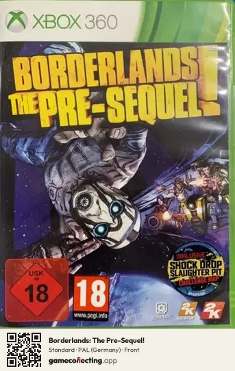 Borderlands: The Pre-Sequel! Xbox 360, Germany box front