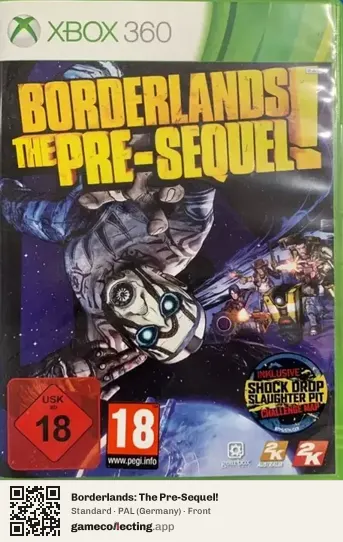 Borderlands: The Pre-Sequel! Xbox 360, Germany box front