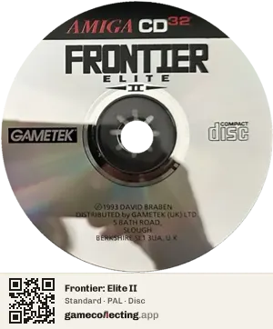Frontier: Elite II Amiga CD32, PAL disc