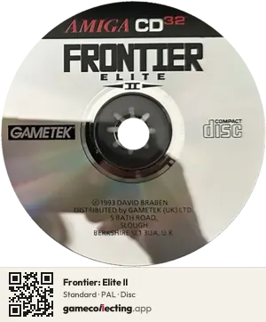 Frontier: Elite II Amiga CD32, PAL disc