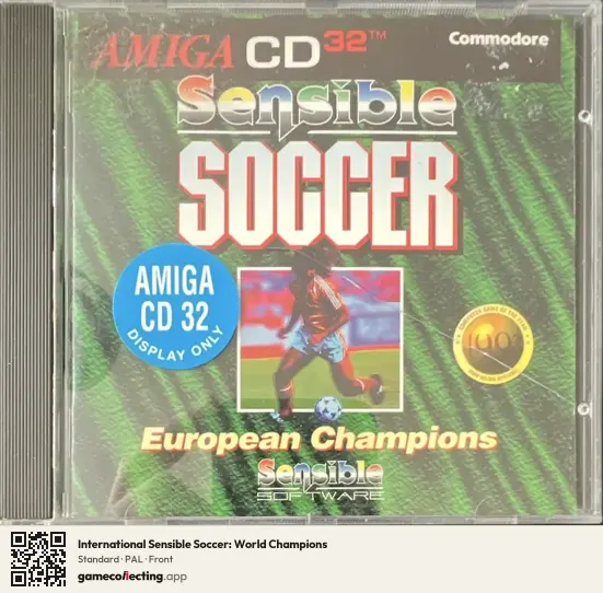 International Sensible Soccer: World Champions Amiga CD32, PAL box front