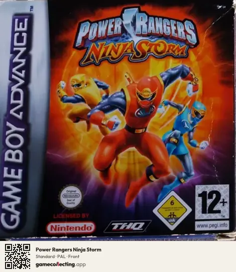 Power Rangers Ninja Storm Game Boy Advance, PAL box front