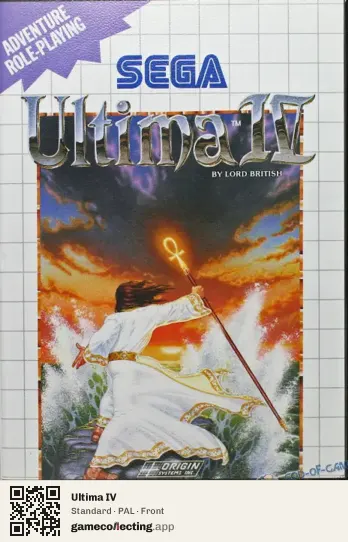 Ultima IV Sega Master System, PAL box front