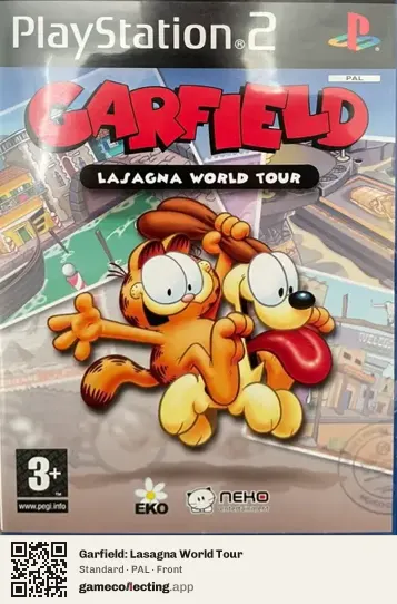 Garfield: Lasagna World Tour PlayStation 2, PAL box front